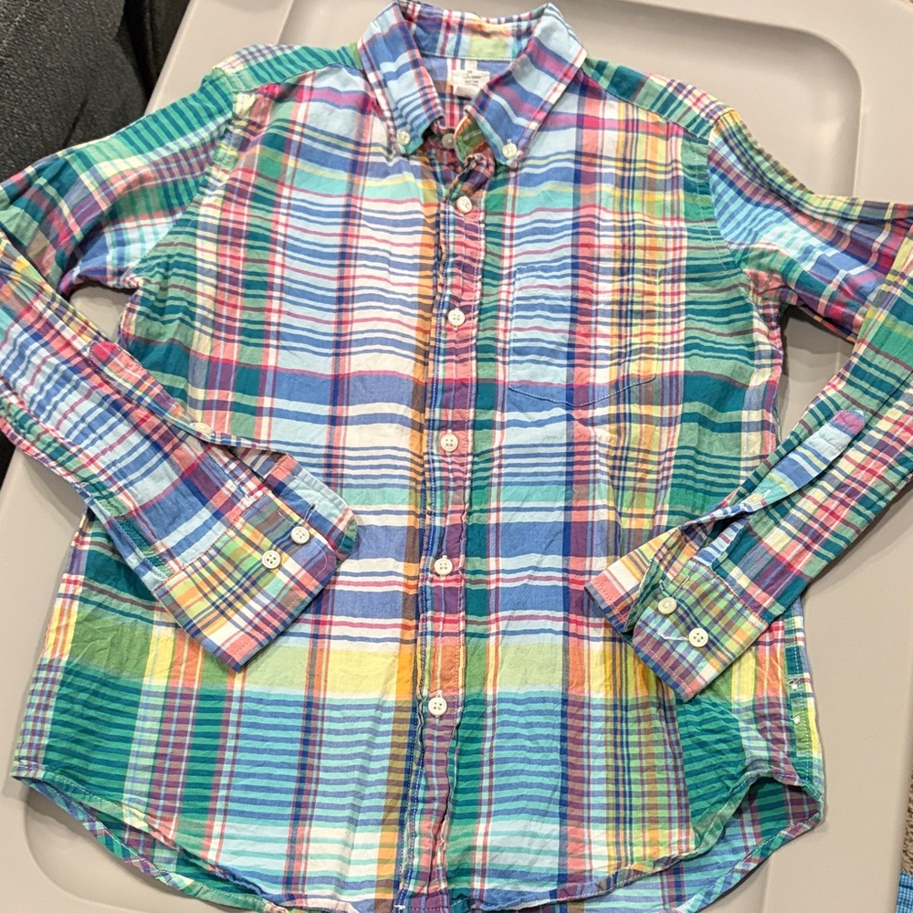 Crewcuts Multicolor Plaid Button Down Shirt